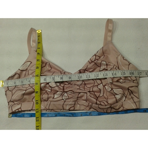 Joy lab sport Bra floral mauve size XL - Picture 4 of 7